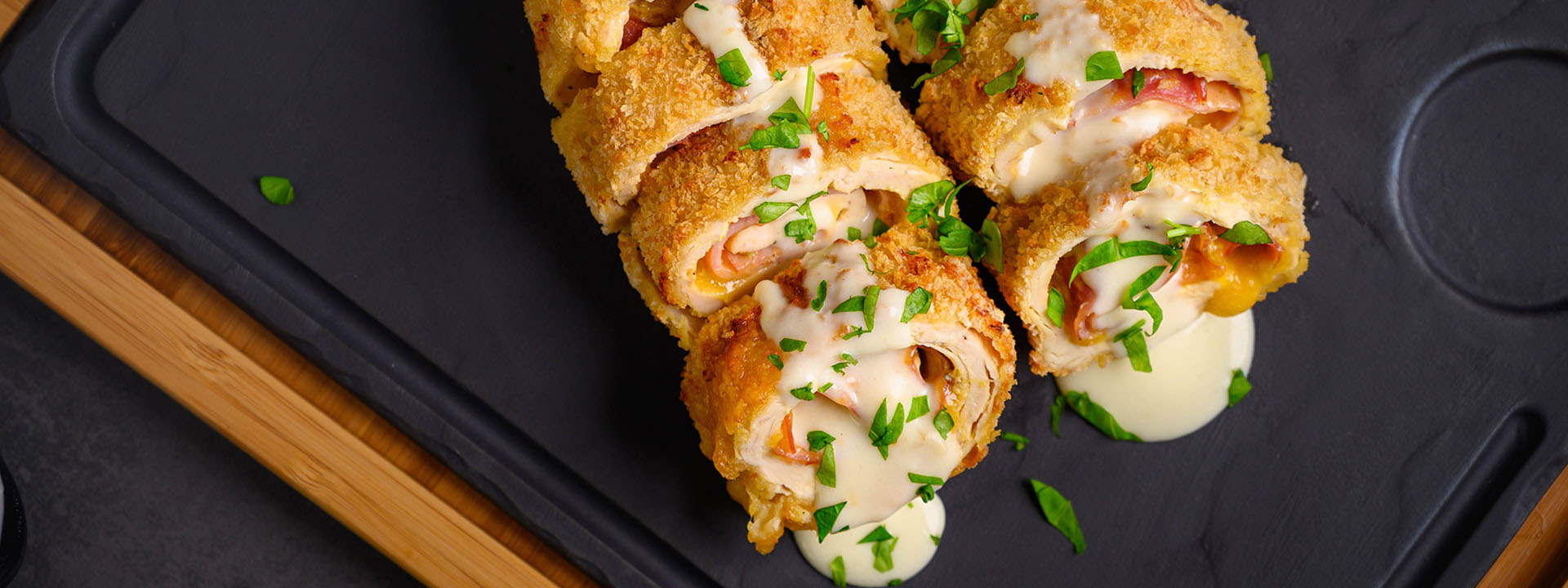 Chicken Cordon Bleu with Sauce