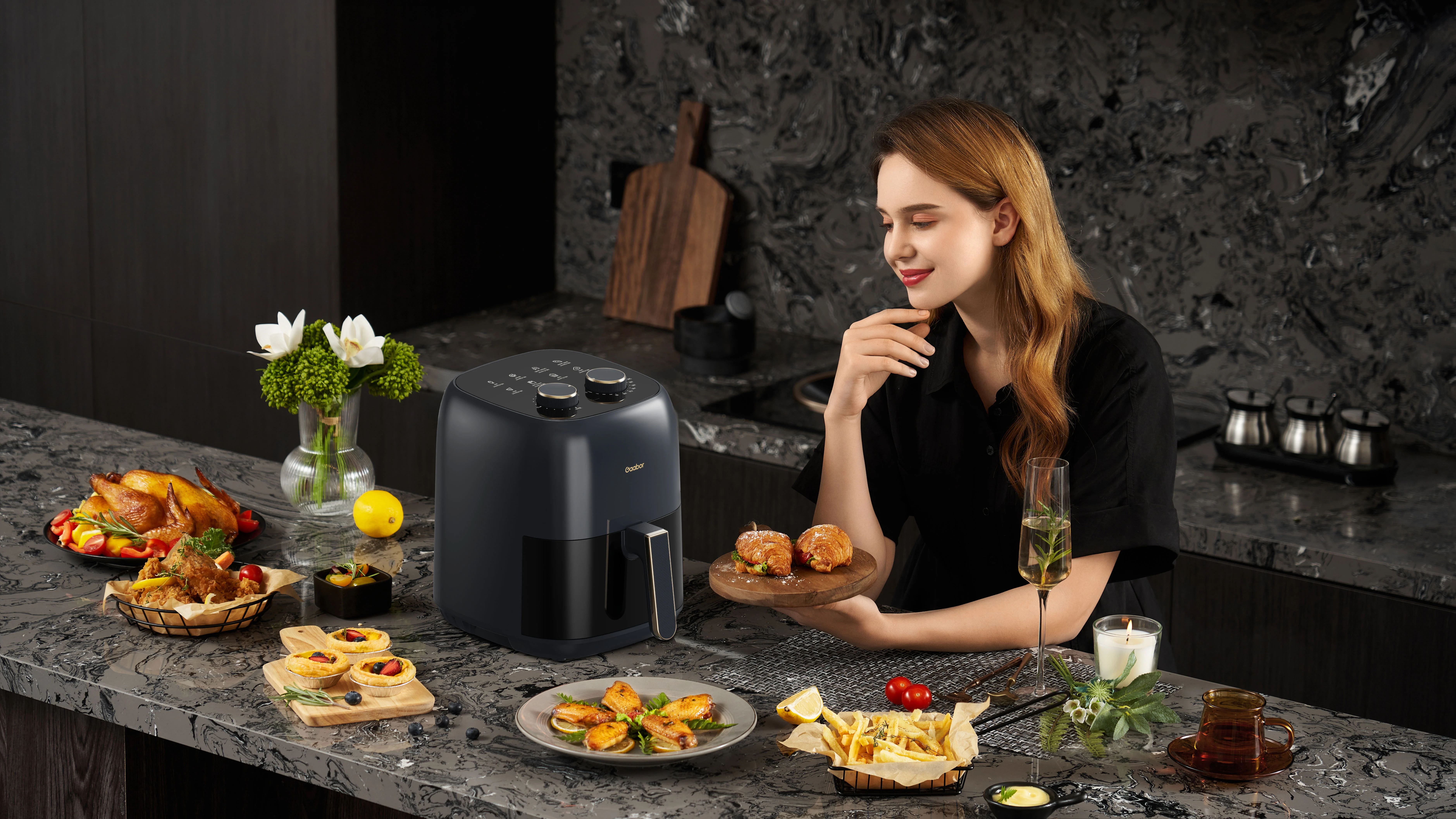 4.5L/5L Air Fryer Without Oil Hot with Viewable Window & Touch Screen